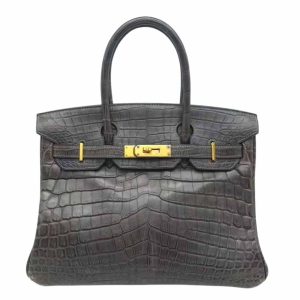Hermès Birkin 30 Graphite 88 Niloticus Crocodile Matte