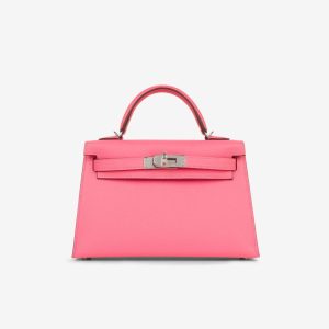 Hermès Kelly 20 Rose Azalee 8W Epsom