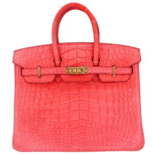 Hermès Birkin 25 Bougainvillier A5 Alligator Matt