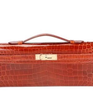 Hermès Kelly Miel 33 Niloticus Crocodile Shiny