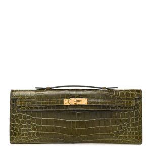 Hermès Kelly Vert Veronese 6H Niloticus Crocodile Matt