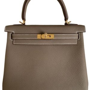 Hermès Kelly 25 Etoupe  18 Togo
