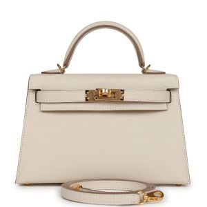 Hermès Kelly 20 Craie  10 Epsom