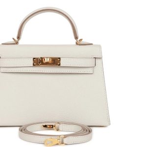 Hermès Kelly 20 Mushroom 0T Chevre Myzore