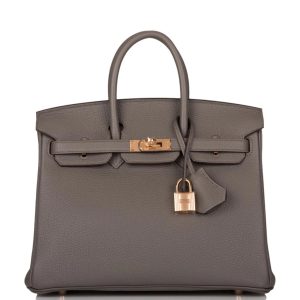 Hermès Birkin 25 Gris Etain 8F Togo