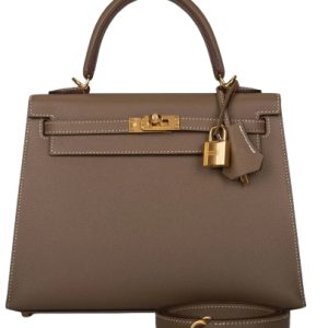 Hermès Kelly 25 Etoupe  18 Epsom
