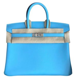 Hermès Birkin 25 Blue Celeste 7N Swift