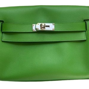 Hermès Kelly Vert Yucca A8 Evercolor
