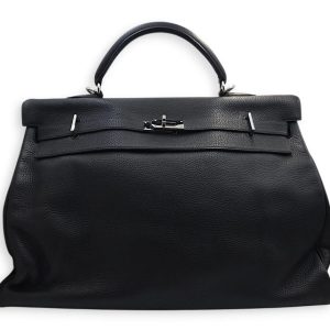 Hermès Kelly 50 Black 89 Togo