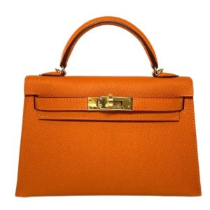 Hermès Kelly 20 Orange H 93 Epsom