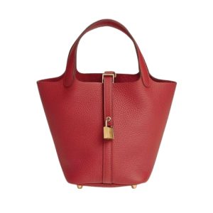 Hermès Picotin 18 Vermillon 5E Clemence