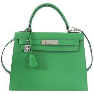 Hermès Kelly Sellier 28 Bambou 1K Epsom 2014 R