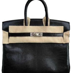 Hermès Birkin  25 Black 89 Lizard 2025 W