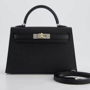 Hermès Kelly Sellier 20 Black 89 Epsom 2025 K
