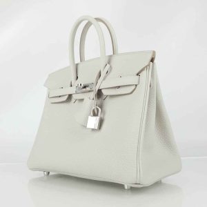 Hermès Birkin Verso 25 Gris Pearl 80, Nata I2 Togo U