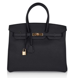 Hermès Birkin  25 Black 89 Togo B