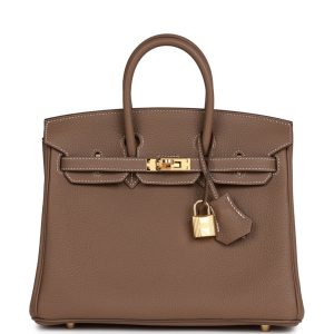 Hermès Birkin  25 Etoupe  18 Togo B