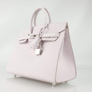 Hermès Birkin Sellier 25 Mauve Pale 09 Epsom U