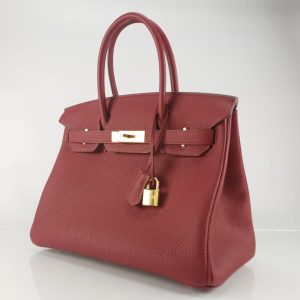 Hermès Birkin  30 Rouge Ruby B5 Togo B