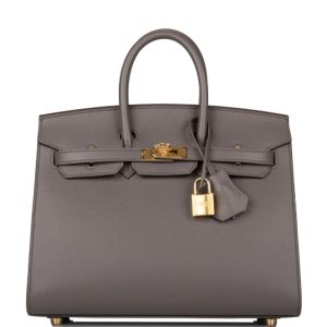 Hermès Birkin Sellier 25 Gris Etain 8F Epsom 2023 B