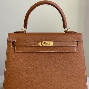 Hermès Kelly Sellier 25 Gold 37 Epsom 2023 B