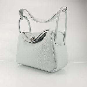 Hermès Lindy  26 Blue Pale 5A Clemence B
