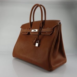 Hermès Birkin  35 Fauve 34 Barenia Faubourg B
