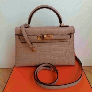Hermès Kelly  20 Chai 0M Alligator Matt 2023 B