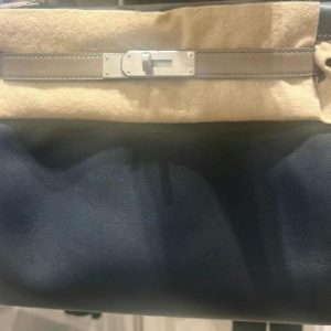 Hermès Kelly HSS 28 Gris Asphalt M8, Vert Rousseau V0 Swift 2023 B