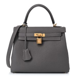 Hermès Kelly  25 Gris Meyer 0L Togo 2023 B