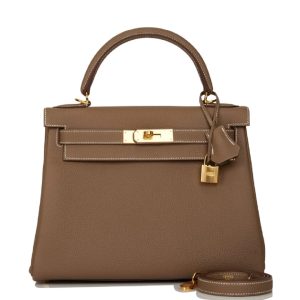 Hermès Kelly  28 Etoupe  18 Togo 2023 U