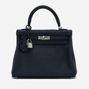 Hermès Kelly  25 Blue Indigo 76 Swift U