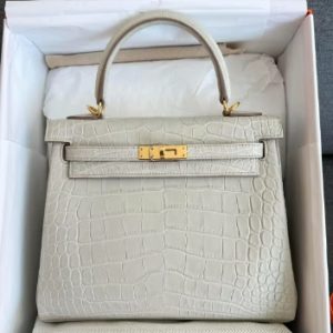 Hermès Kelly  25 Beton 8L Alligator Matt 2023 B