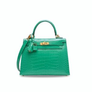 Hermès Kelly  25 Vert Jade O6 Alligator Shiny 2023 U