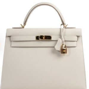 Hermès Kelly Sellier 32 Craie  10 Epsom B