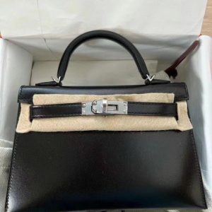 Hermès Kelly  20 Black 89 Box 2023 B