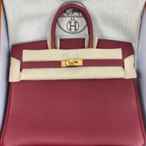 Hermès Birkin  25 Rouge Grenat K1 Togo B
