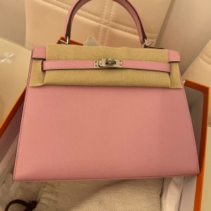 Hermès Kelly Sellier 25 Mauve Sylvestre X9 Epsom 2021 Z