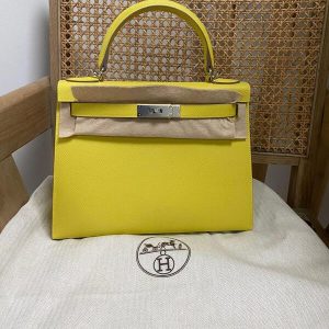 Hermès Kelly Sellier 28 Lime 9R Epsom 2023 B