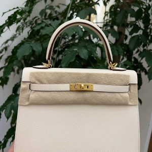 Hermès Kelly Sellier 25 Nata I2 Epsom U