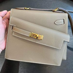 Hermès Kelly En Desordre Etoupe  18 Epsom B