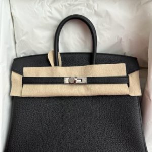 Hermès Birkin  25 Black 89 Togo B