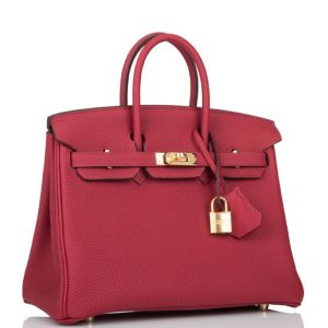 Hermès Birkin  25 Rouge Grenat K1 Togo 2022 U
