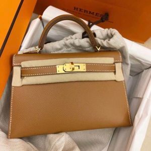 Hermès Kelly Sellier 20 Gold 37 Epsom B