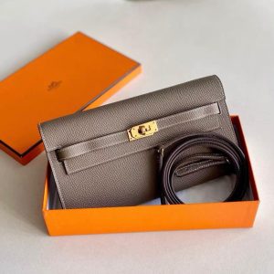 Hermès Kelly To Go Etoupe  18 Epsom 2024 B