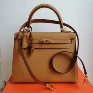 Hermès Kelly Sellier 25 Sesame 2S Epsom B