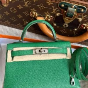 Hermès Kelly Sellier 20 Cactus  1L Epsom Y