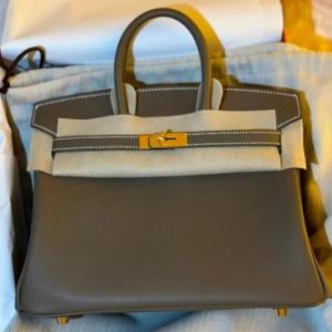 Hermès Birkin  25 Etoupe  18 Swift B