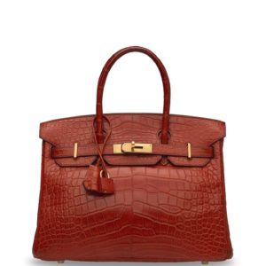 Hermès Birkin  30 Rouge H 55 Alligator Matt A