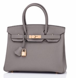Hermès Birkin  30 Gris Meyer 0L Togo U